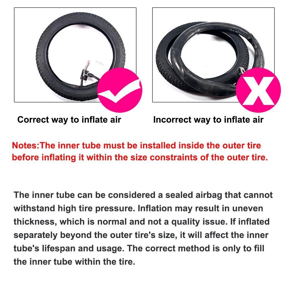12-20inch Road Bicycle Tire Rubber Rubber Tube Tyre Outdoor Bike Inner Tube  Mountain Bike