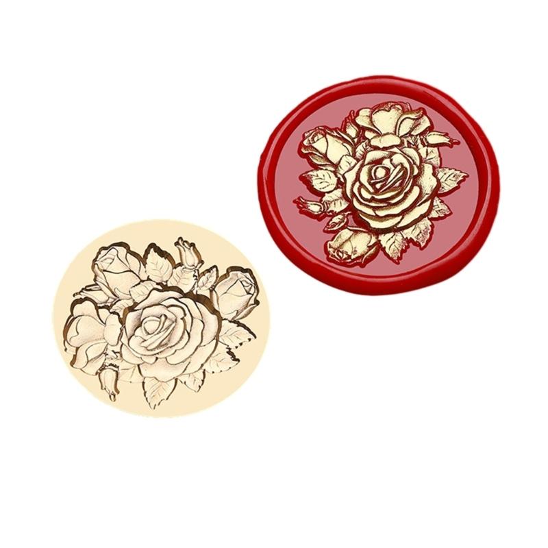 Präge Siegelwachs Stempelkopf Messing Siegelstempel Wachssiegel Stempelkopf Ersatz zum Versiegeln von Umschlägen oder Grußkarten