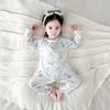 Tagless Newborn Cotton Bodysuit, Double-Layer Stomach Protection, Spring/Autumn Pajamas, Class A Baby Home Wear