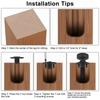 T02C!Furniture Feet Kit- Heavy Duty Leveling Feet 4-Pack 3/8Inch-16Mm Thread With T-Nuts For Table, Chair, Cabinet Adjustability