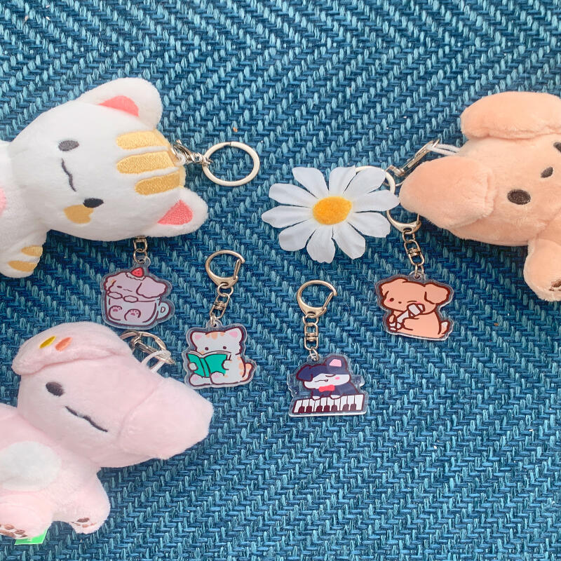 4 Types of Acrylic Key Rings (Pene, Piti, Dol Dol, Sepsepi)