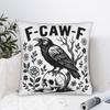 FCawF Black Crow Square Pillow Covers Sofa Funny Halloween Raven Moon Cushion Case Creative Home Decoration Pillow Cover 4040