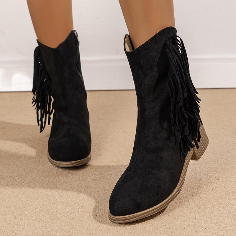 Ankle Boots Autumn Comfortable Soft Leather High Heel Boots Women Fashion Zipper Simple Temperament Women's Shoes Platform Boots