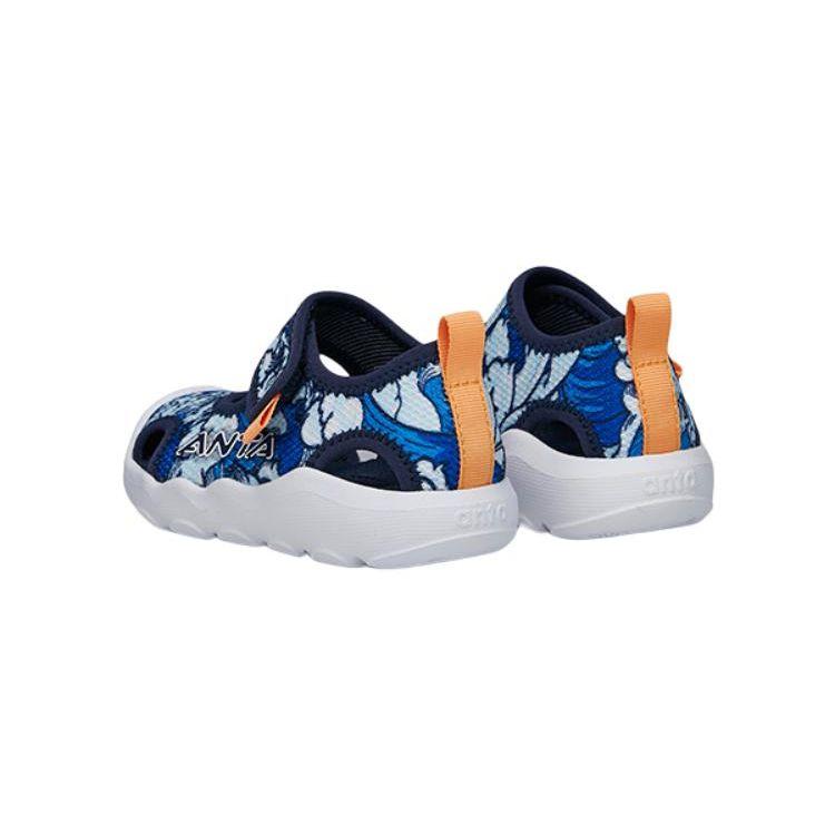 Anta Kids Octopus Trendy Comfortable Non-Slip Shock Absorbing Low-Top Walking Shoes Baby Shoes Blue 312220008-2