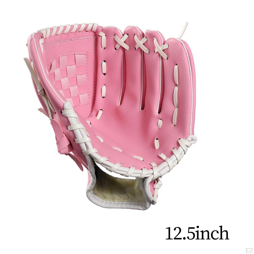 PU Leather Baseball Softball Fielding Glove Left Hand Sports Infield Mitts for Youth Adults