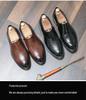 Plus Size Men's Autumn Leather Loafers - British Style Casual Slip-on Driving Shoes
