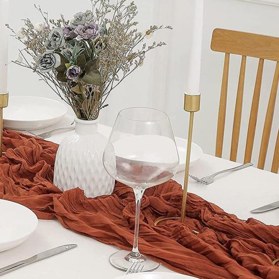 Bieżnik na stół Ekologiczny Obrus ochronny Odporny na zabrudzenia Wodoodporny Ręcznie robiony Bardzo długi Pokrowiec na stół jadalny Impreza