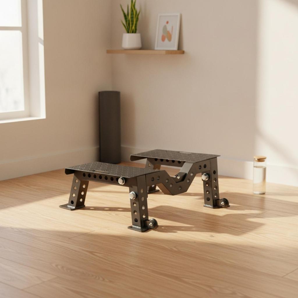 Gym Stand with Wheels Portable Deadlift Compact for Athletes
