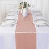 Party Supply Satin Table Runner Solid Color Tablecloth Long Table Cover  Table Decoration