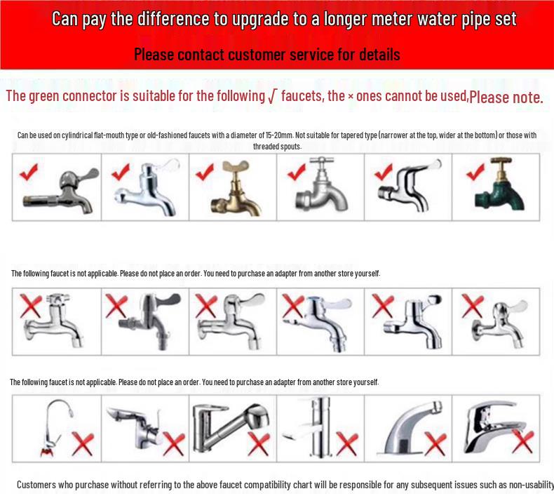 High-Pressure Car Wash Water Gun Set with Antifreeze Hose for Cleaning and Watering