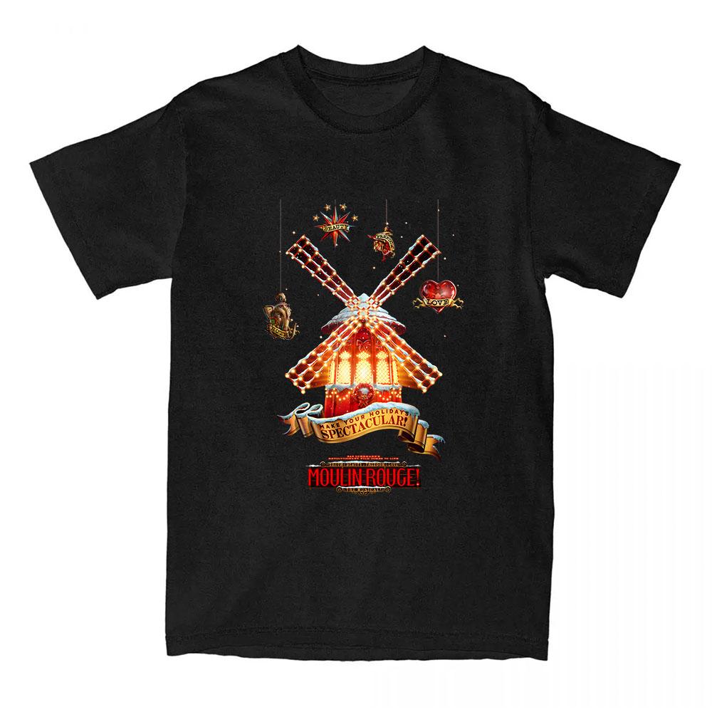 

Мулен Руж! Футболки с песнями и танцами из фильмов, хлопковая летняя футболка унисекс с коротким рукавом, эстетическая одежда, футболка с графическим принтом XL