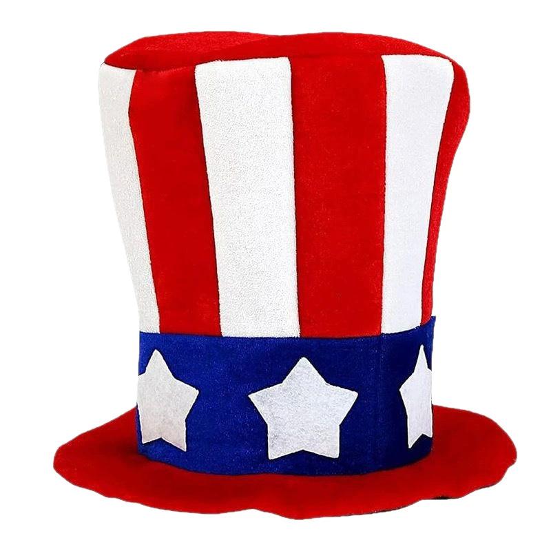 

Uncle Sam Hat For 4th Of July Independence Day Patriotic Party Supplies American Flag Day Memorial Day Halloween Accessories C