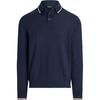 Polo Solid Color Straight Fit Long Sleeve Polo Shirt Men Tops Dark-Blue MNXGSWE16820057-410