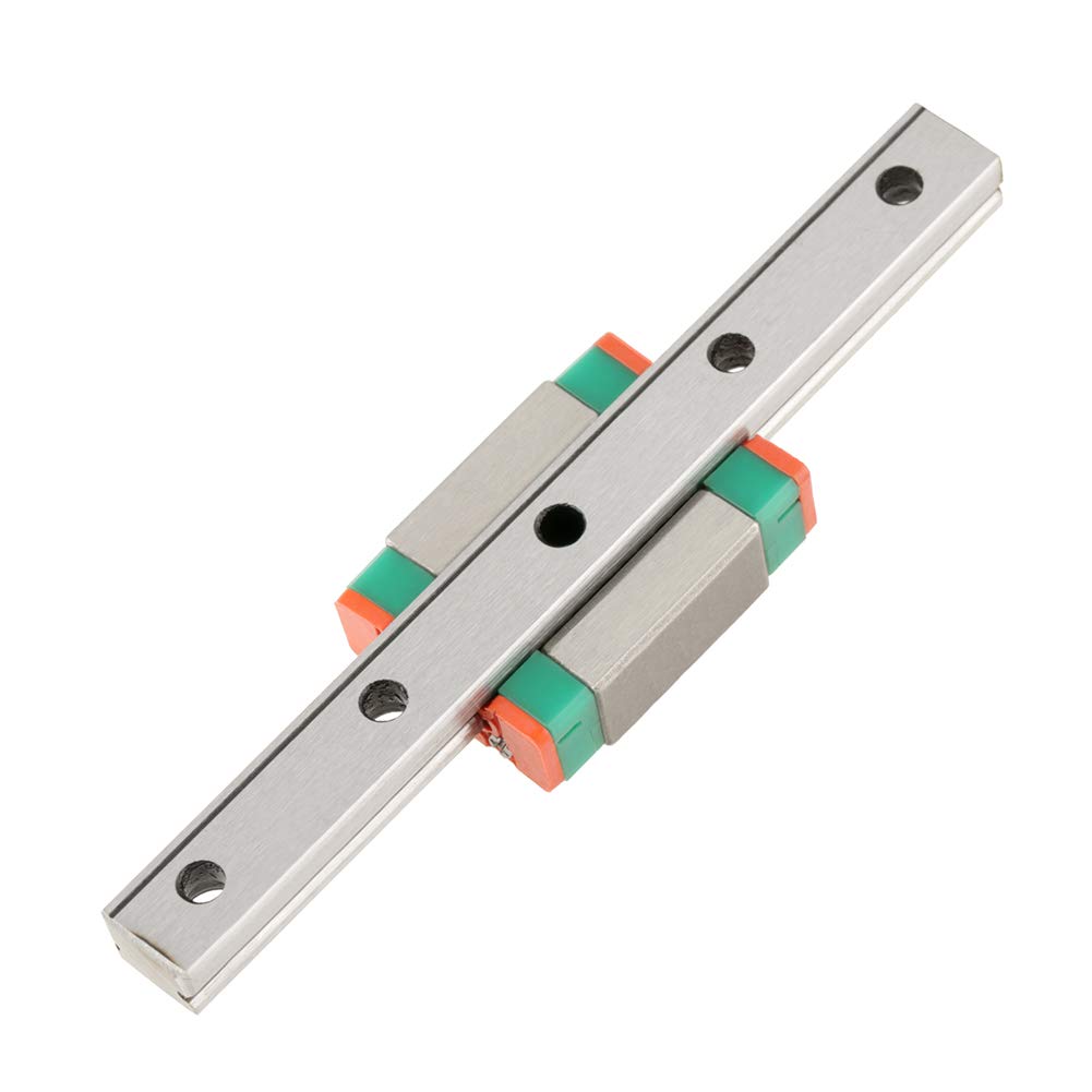 Linear Motion Guides, LML7B Miniature Linear Rail Guide 7mm Width + Slide Block for 3D Printer and CNC Machine (70mm)