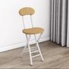 Portable Folding Chair With Backrest Home Dining Student Dorm Office Training Lightweight Metal Frame