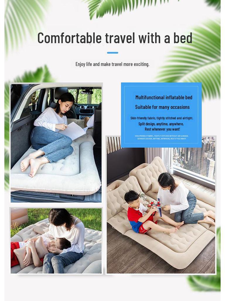 Tragbare aufblasbare Auto-Matratze mit Doppelfunktion für SUVs