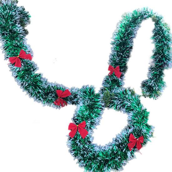 200cm Christmas Bowknots Balls Garland Tree Ornament Mall Bar Party Supplies