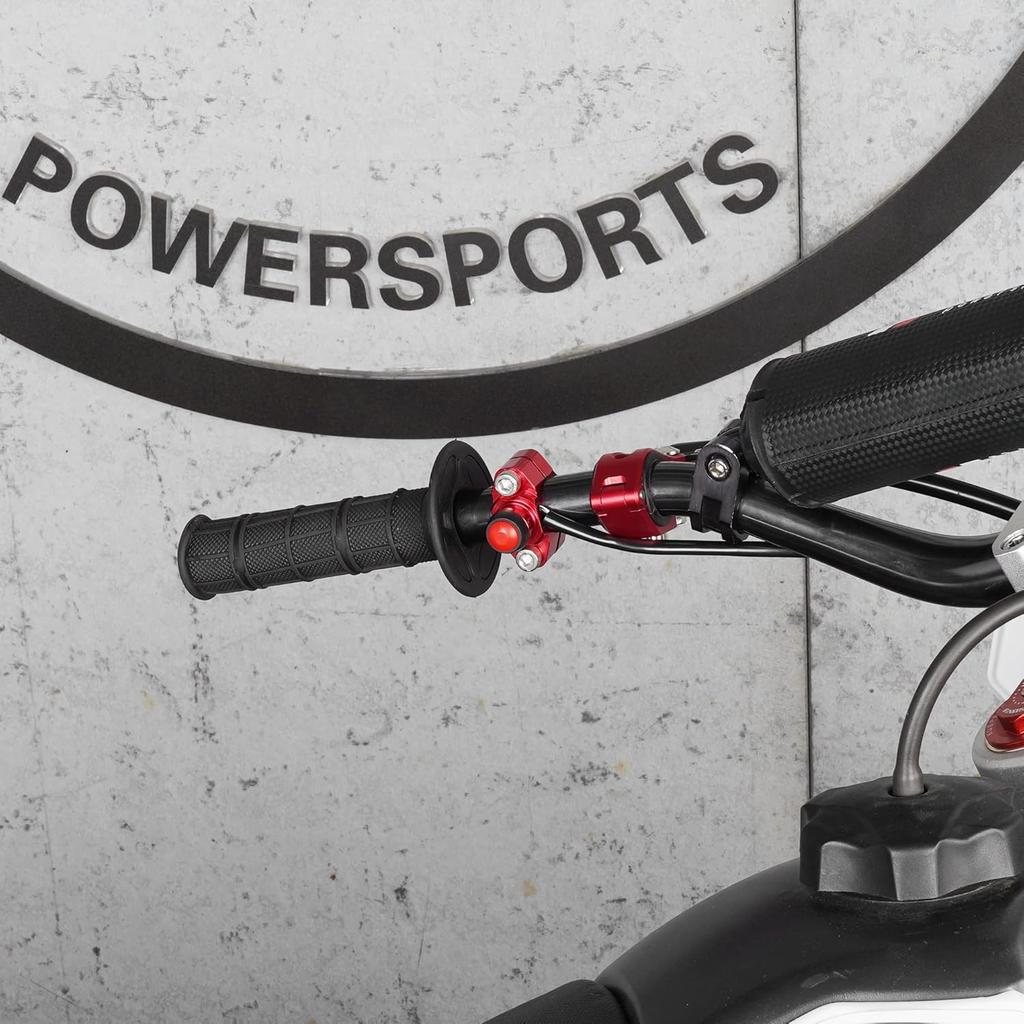 RUTU CNC Universal Motorcycle Engine Stop Start Kill Switch Button With Mounting Backplate For KLX450 KLX250 KLX110 CR125 CRF250 CRF450 XR250