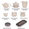 Peach & Garden Ceramic Kung Fu Tea Set