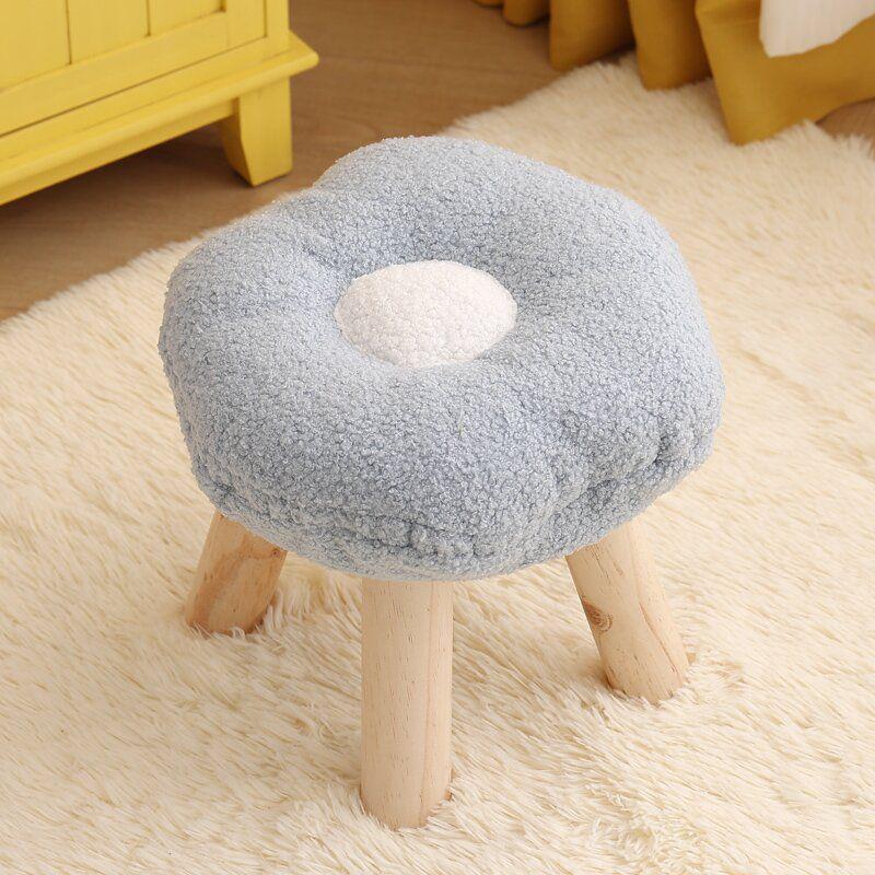 Cloud-Shaped Cute Flower Stool for Living Room or Kids' Bedroom