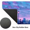 Japanese Anime-style Mousepad, Large Gaming Mouse Pad Featuring Anime Game Cityscapes, Non-slip Desk Mat, Dimensions 800x300x3mm