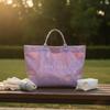 Transparent Clear Tote Waterproof Large Capacity PVC Handbag Lightweight Bag for Moms,