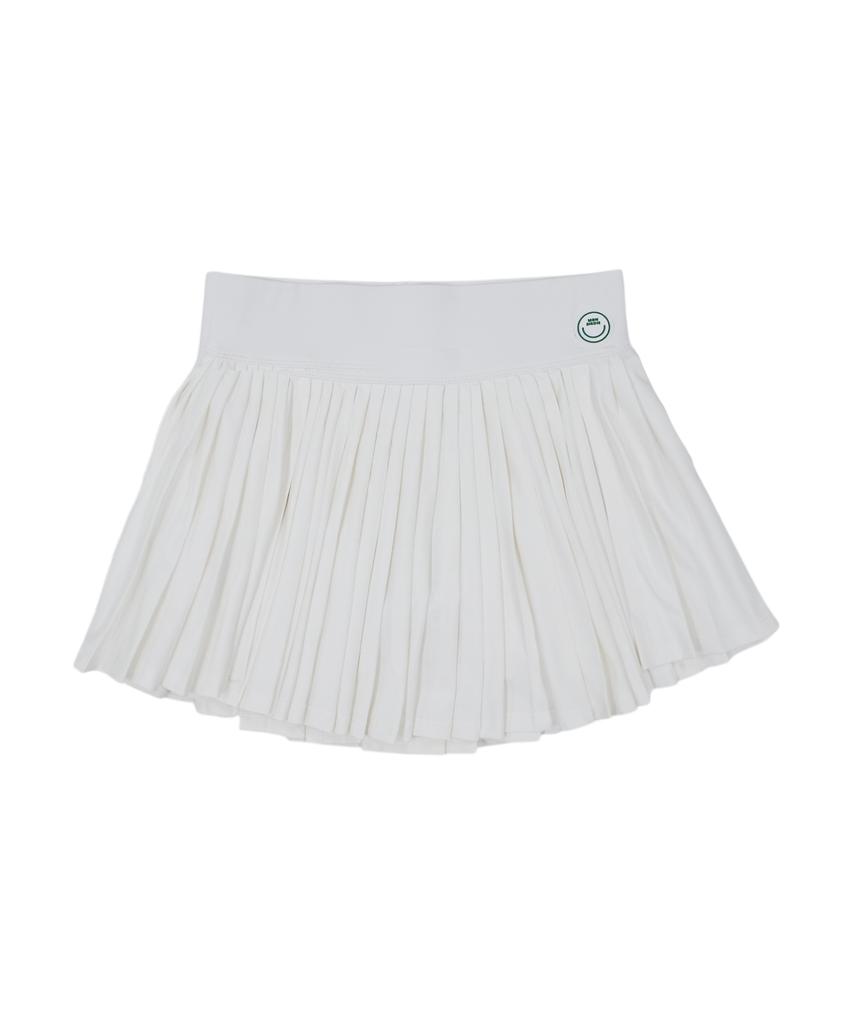 Mongbirdy Golf Wellness Sporty Pleated Skirt White