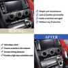 Center Console Air Conditioning Switch Panel Frame Cover Trim Compatible with Jaguar F-TYPE 2013-2022, AC Button Panel Decor Cover Trim, Air