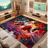 Christmas Theme Soft Crystal Velvet Rug Custom Name & Text Print Non Slip Floor Rug for Bedroom Living Room