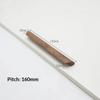 Minimalist Nordic Solid Wood Cabinet Handles Smooth Wooden Drawer Pulls for Wardrobe Closet Door Bedroom Furniture Upgrade