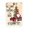 Wood Christmas Money Holder Festive Money Clip Ornament Wallet Pendant Decor for Tree Decoration Holiday Party Supplies