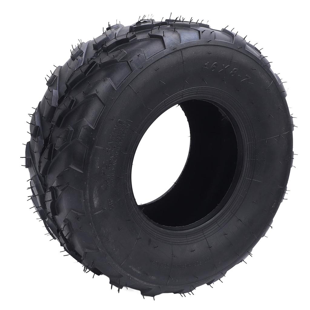 16x8 7 ATV Tire 7 Inch Rubber Anti Slip Enhanced Grip Puncture Resistant Replacement Tire for Quad Off Road Go Kart