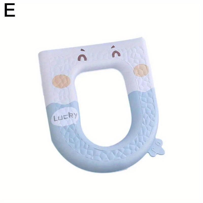 

1PC Waterproof Cartoon Pattern Toilet Seat Cover Hygienic for Germ Free Bathroom Accessories Universal Toilet Seat Cover. Purple