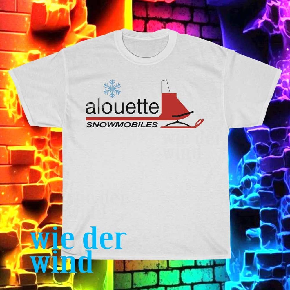 

New Alouette Vintage Snowmobiles Active Logo Men#039;s Tshirt funny size S to 5XL Unisex T-Shirt S