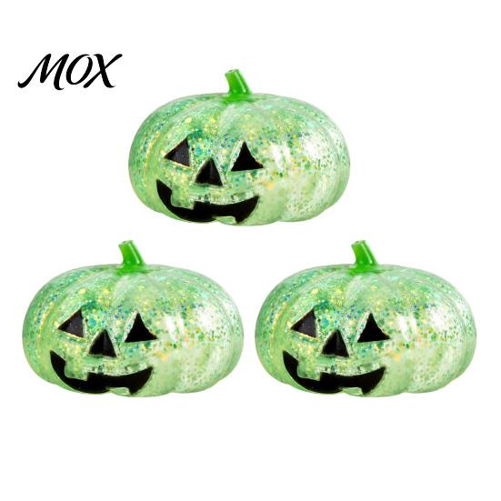 Classroom Stress Toy 1/2/3Pcs Halloween Pumpkin Relief Toy, Creepy Head Squeeze Glitter Ball for Kids Adults, Party Favors