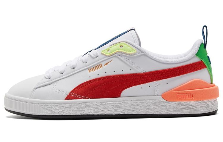 Puma Suede Bloc  White Cherry Tomato  41