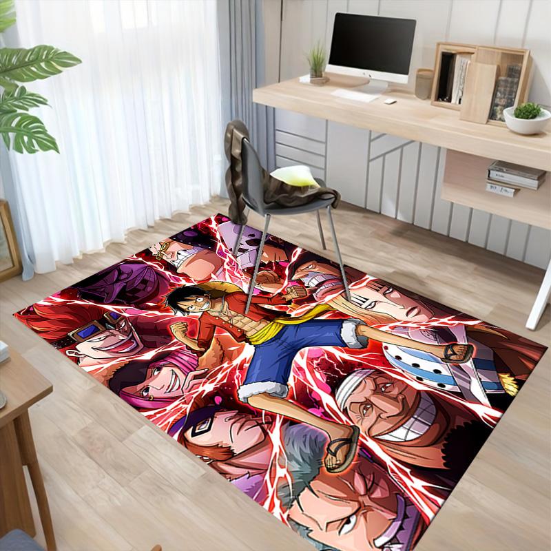 1pc One Piece Adventure Carpet for Playroom Bedroom Living Room Sofa Home Decor,kids Game Area Rug Non-slip Floor Mat Y82619