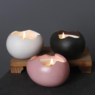 Tea Light Candle Holders Easter Egg-Scented Candle Holder Egg Shaped Ceramic Candlestick For Birthday Table Decorations