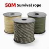 50 Meter Long Spool Mounted 4mm 9 Core Umbrella Rope Outdoor Camping Emergency Survival Rope Tent Awning Rope Windproof Rope