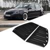 Pair of Side Vent Window Scoop Louver Trim Car Modification Fit for R Mk6 2009 2013Glossy Black