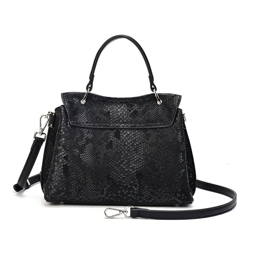 Fashionable Snake Pattern Handbag European and American Temperament One-shoulder Crossbody Bag Women's Bag