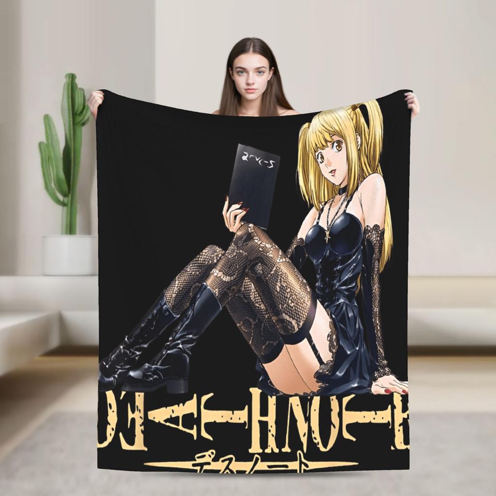 Death Note Manga Anime TV Show Poste Blanket Soft Street Trend Plush Throw Blanket For Bedroom Flannel Bedspread Bed Cover