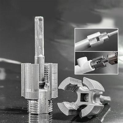 Utensile Filettatore per Tubi per Tubi in Plastica PVC Compatibile con Trapano Elettrico Kit Filettatore Interno Esterno Riparazione Domestica