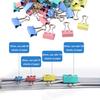 170 Pcs Binder Clips Assorted Sizes, Colored Large, Medium, Small Binder Paper Clips for Office Supplies, Home, School Document Organizing (Blue,