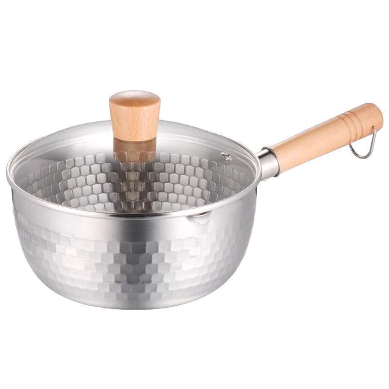 Lilang 16CM Hammered Stainless Steel Saucepan