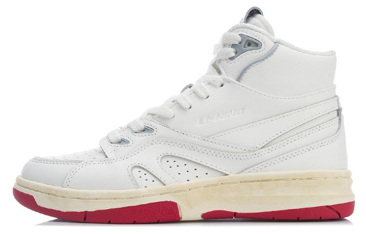 Li Ning 937 Винтажные Баскетбольные Кроссовки Женские Высокие Бежевые AGBR026-1 37.5