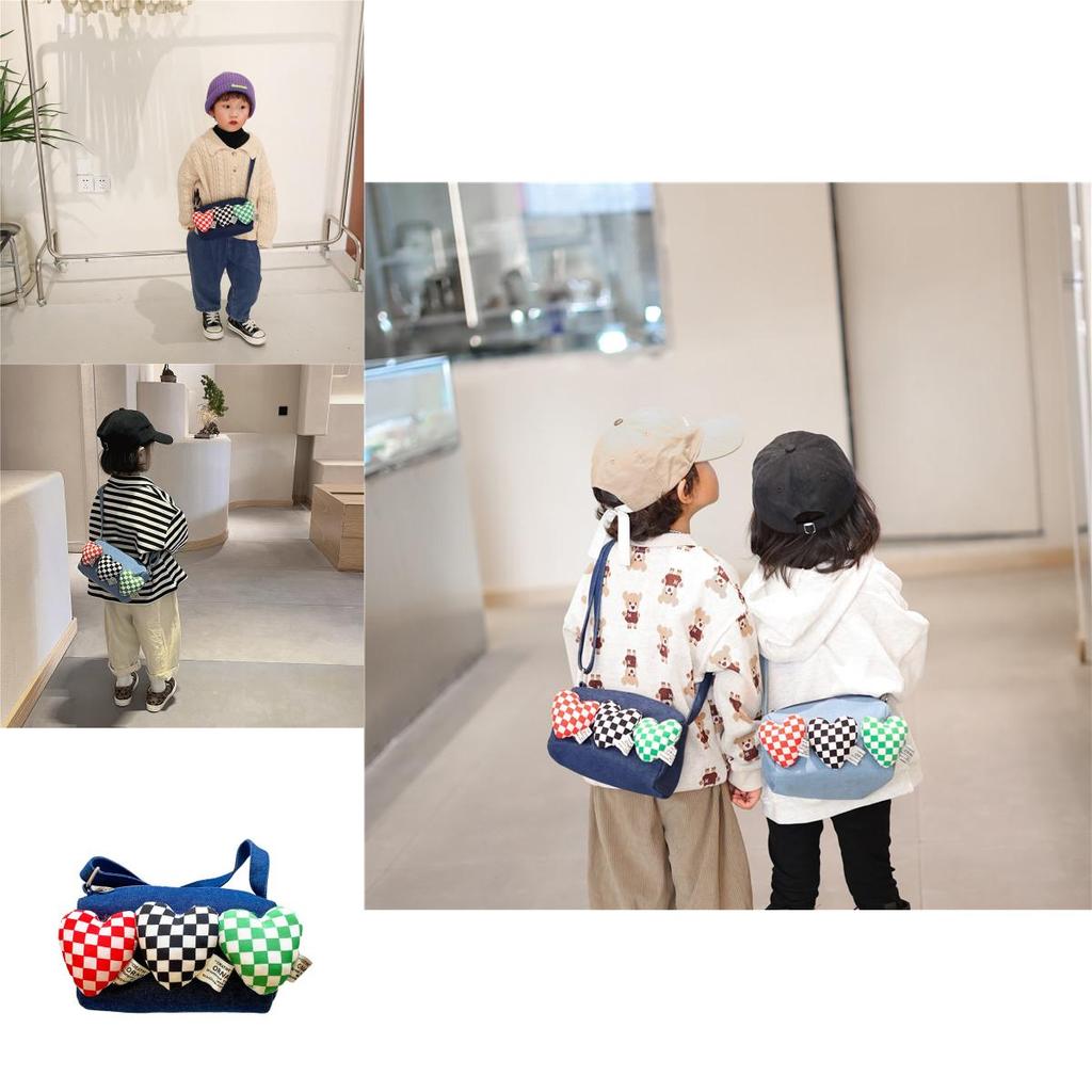Fashionable Baby Coin Purse Trendy Children Crossbody Bag Cute Denim Accessory For Kids