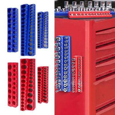 3Pcs Magnetic Socket Organizer Storage Rack Large Capacity Heavy Duty Universal Drive