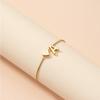 Simple Fashion Love Letter Bracelet Retro Adjustable Alloy Letter Bracelet Women Hand Jewelry Accessory