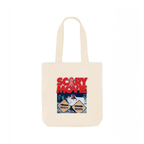 Scary Movie Safety Vs Death Graphic Tote Bag